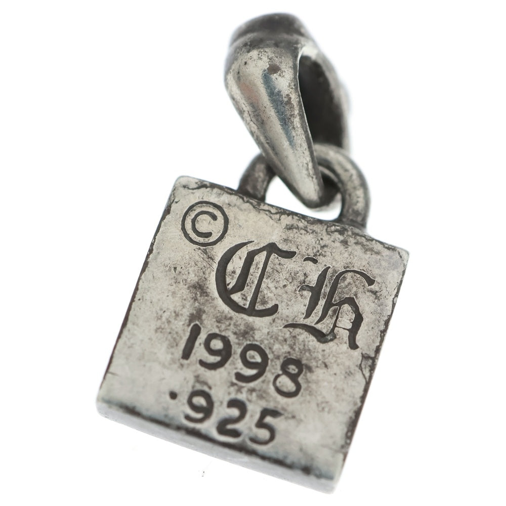 CHROME HEARTS(クロムハーツ) FRAMED CH PLUS 1DIA フレームドCHプラス 1ダイヤ チャーム シルバーネックレストップ