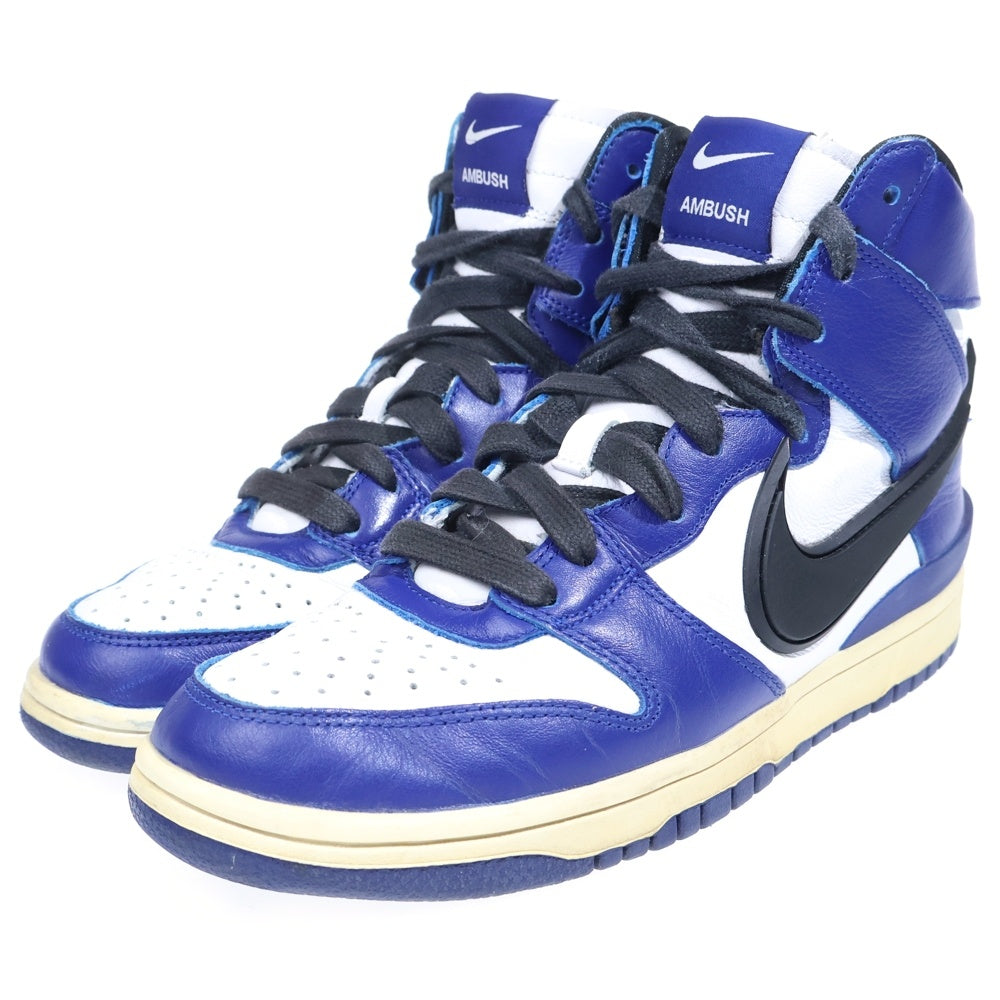 NIKE(ナイキ) ×AMBUSH DUNK HIGH DEEP ROYAL アンブッシュ ダンク ディープロイアル ハイカットスニーカー US7/25cm ブルー/ホワイト CU7544-400