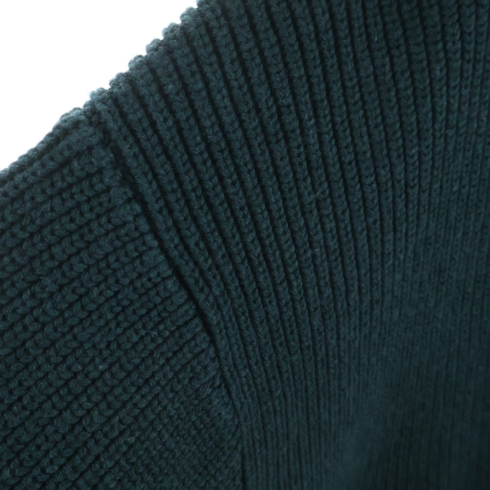 Lui's(ルイス) 片畦バルーン クルーネック ハイゲージ ニット セーター グリーン LUZ2032205A0003