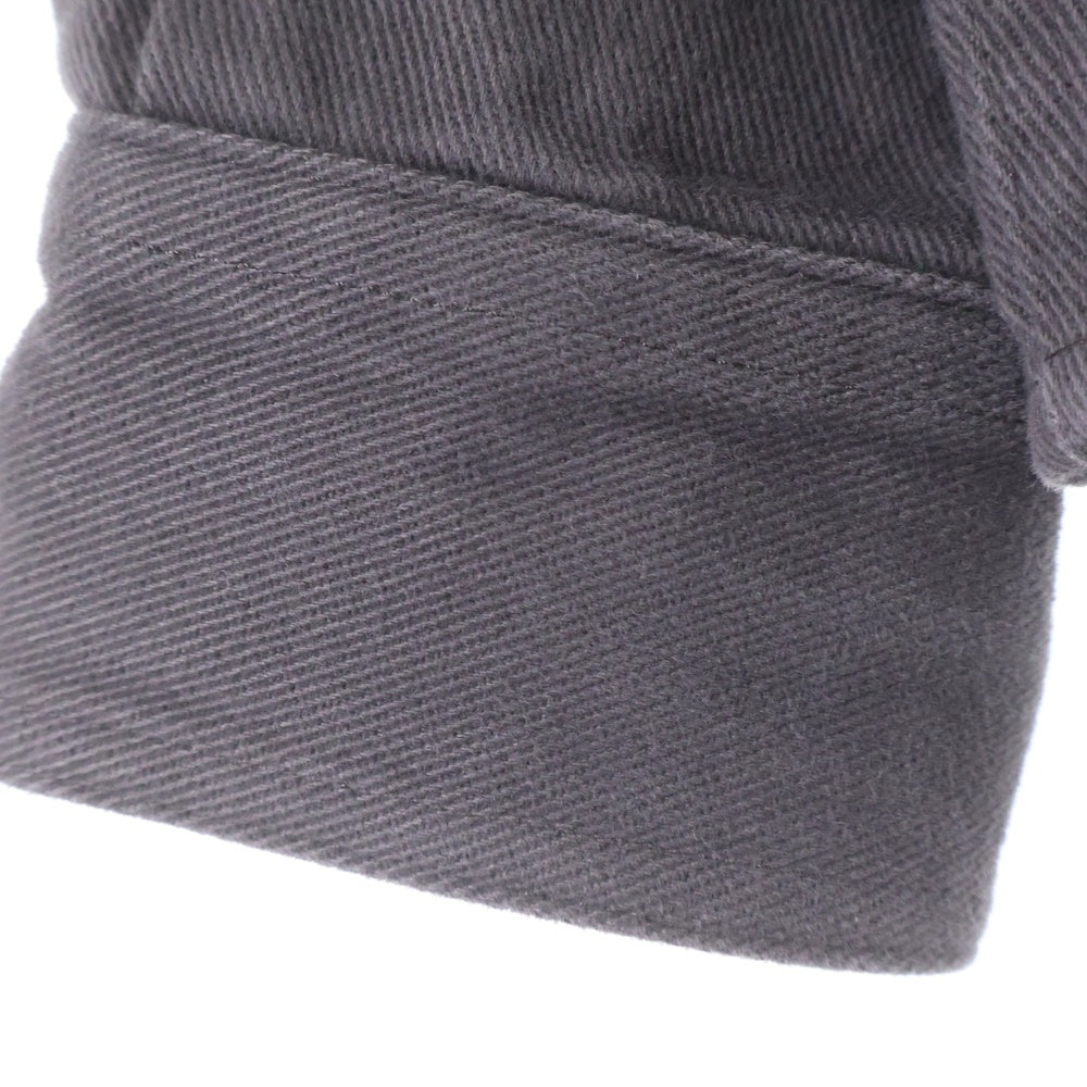 Acne Studios(アクネ ストゥディオズ) ZIP-UP TWILL COTTON OVERSHIRT ジップアップ ツイル コットン オーバー長袖ワークシャツ ブラウン FN-MN-OUTW001062