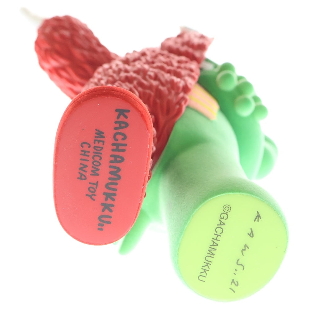 MEDICOM TOY(メディコムトイ) ×KAWS KACHAMUKKU Original colorway カウズ カチャムック ガチャピン ムック フィギュア ビニールトイ ソフビ レッド/グリーン