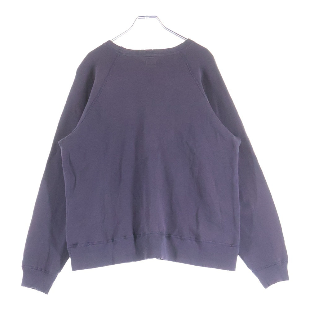 FULLCOUNT(フルカウント) 25AW FADING RAGLAN SLEEVE SWEATSHIRT フェード加工 ラグランスリーブ クルーネックスウェットトレーナー パープル 3769-1