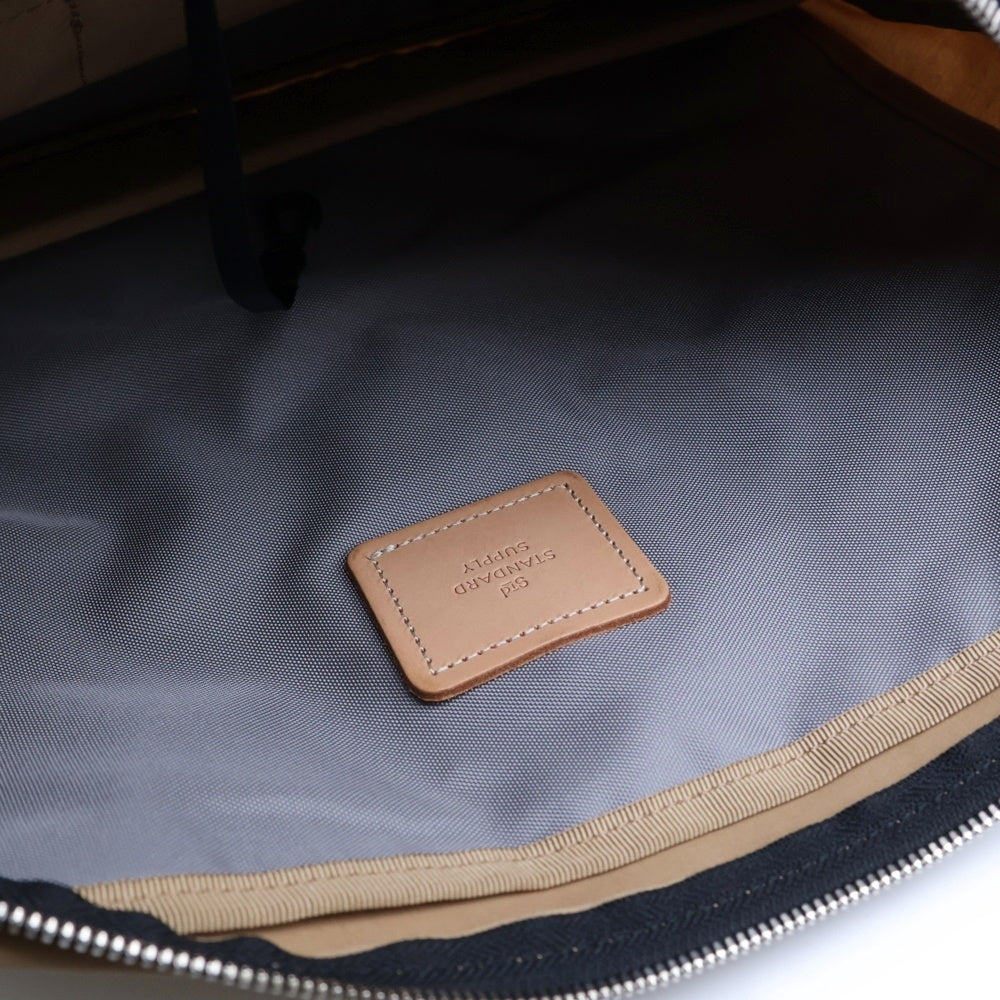 NO BRAND(ノーブランド) STANDARD SUPPLY スタンダードサプライ コットンナイロン スクエア ショルダーバッグ ベージュ