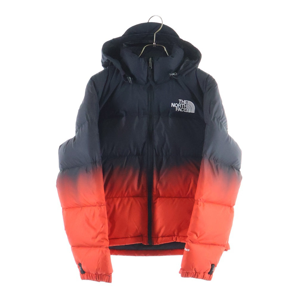THE NORTH FACE(ザノースフェイス) W96 NUPTSE DIP DYE JACKET ヌプシ ディップダイ グラデーション ジップアップ フーデッド ダウンジャケット レディース ブラック/レッド NF0A84QYOOR