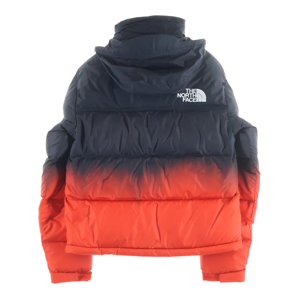THE NORTH FACE(ザノースフェイス) W96 NUPTSE DIP DYE JACKET ヌプシ ディップダイ グラデーション ジップアップ フーデッド ダウンジャケット レディース ブラック/レッド NF0A84QYOOR