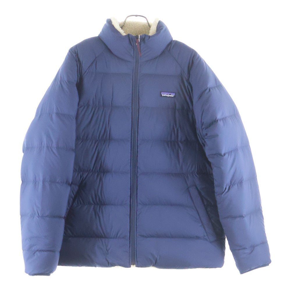 PATAGONIA(パタゴニア) 24AW REVERSIBLE SILENT DOWN JACKET ロゴパッチ リバーシブル サイレント ジップアップ ダウンジャケット ネイビー STY20670FA24