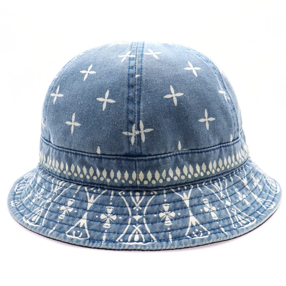 CHALLENGER(チャレンジャー) 20AW デニム バンダナ柄 リバーシブル バケットハット 帽子 バケハ インディゴ