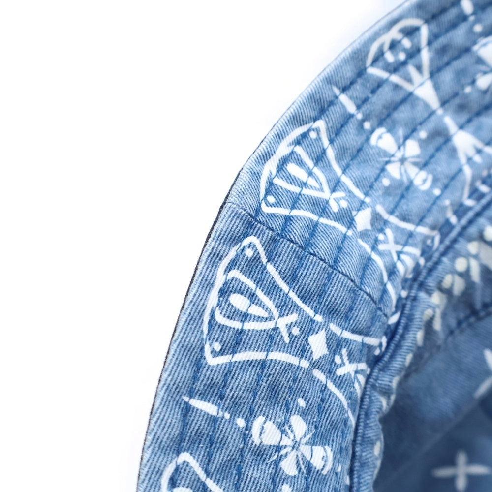 CHALLENGER(チャレンジャー) 20AW デニム バンダナ柄 リバーシブル バケットハット 帽子 バケハ インディゴ