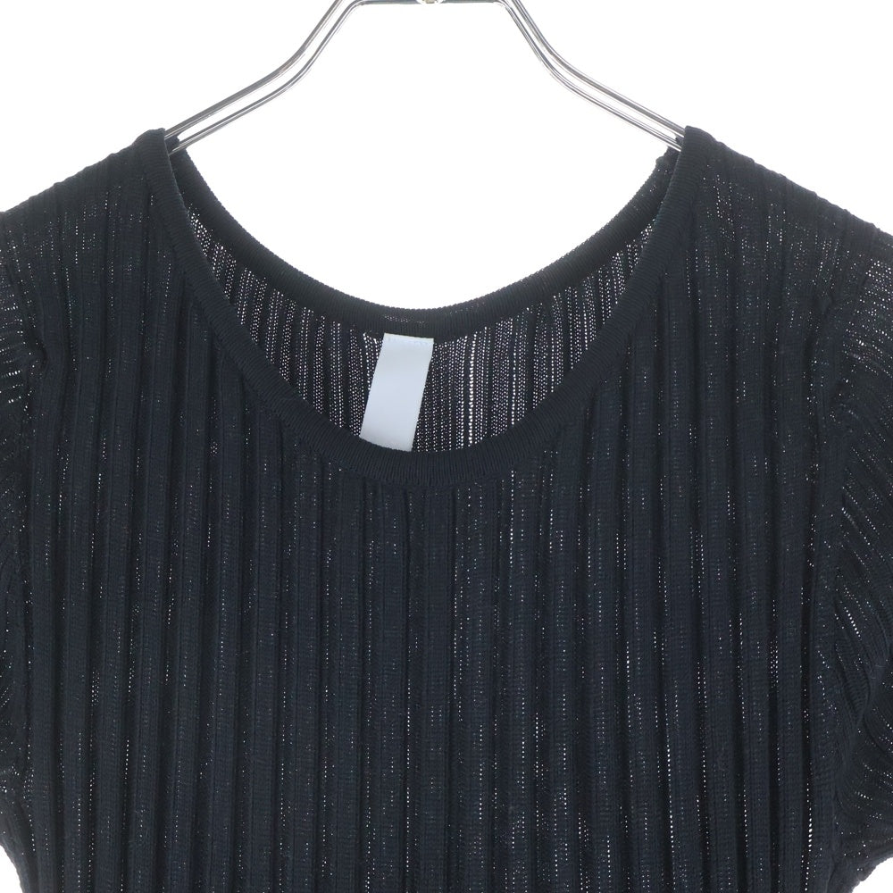 CFCL(シーエフシーエル) ショートスリーブ リブ ワンピース ドレス レディース ブラック CF007KH048