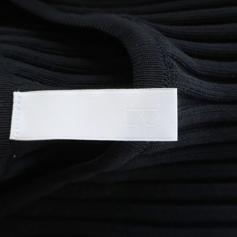 CFCL(シーエフシーエル) ショートスリーブ リブ ワンピース ドレス レディース ブラック CF007KH048