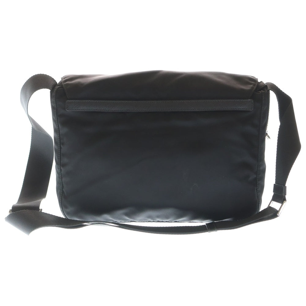 PRADA(プラダ) VERA SPORT 三角プレート トライアングルロゴ メッセンジャー ショルダー バッグ ブラック BT6671