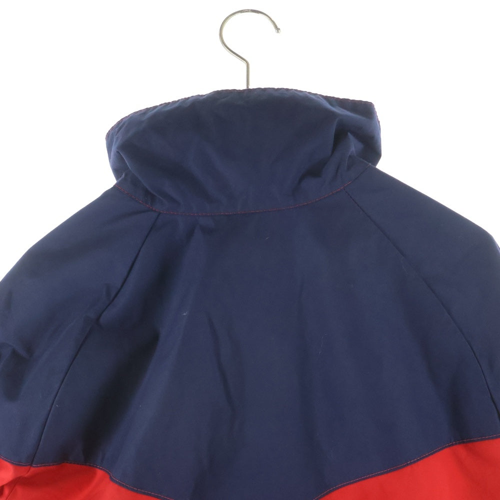 VINTAGE(ヴィンテージ) 80S POWDERHORN MOUNTAINEERING パウダーホーンマウンテニアリング ヴィンテージ ハーフボタン ナイロンプルオーバーアノラックジャケット ネイビー/レッド