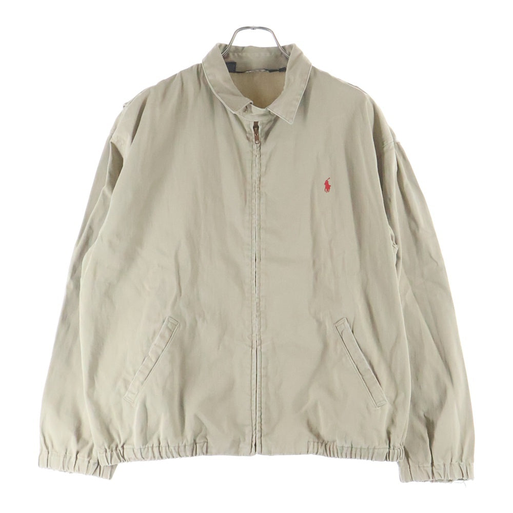 POLO RALPH LAUREN(ポロラルフローレン) コットン スイングトップ ジップアップジャケット ベージュ