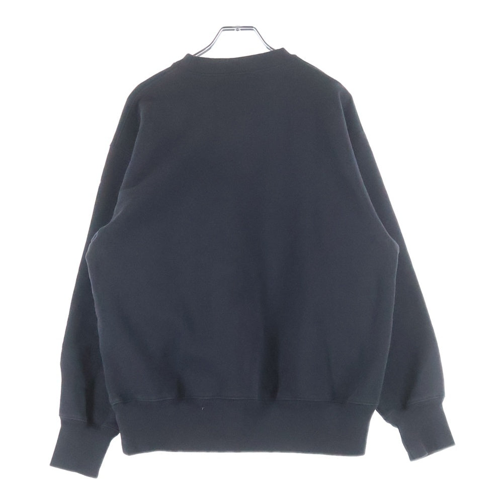 CABARET POVAL(キャバレーポバール) Frost Fade PH Logo Crewneck フェード加工 クルーネックスウェット トレーナー ブラック