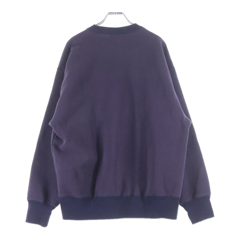 CABARET POVAL(キャバレーポバール) Frost Fade PH Logo Crewneck フェード加工 クルーネックスウェット トレーナー ネイビー