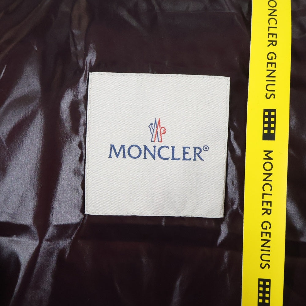 MONCLER(モンクレール) 24AW ×PALM ANGELS GWENYTH パームエンジェルス グウェニス ロゴデザイン ジップアップ ダウンベスト レッド J209L1A00016 M4441