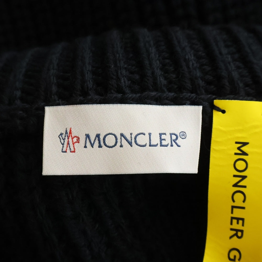 MONCLER(モンクレール) 23AW ×PHARRELL WILLIAMS CICLISTA TRICOT ファレルウィリアムズ チクリスタ トリコ ハーフジップアップ ニット セーター ブラック I209R9F00001 M1172