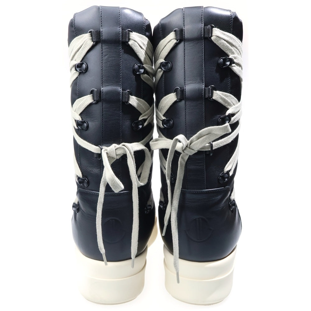 Rick Owens(リックオウエンス) 23AW×BIGROCKS モンクレール ビックロックス ロゴデザイン プラットフォーム ブーツ ブラック MU02C4H20M3863