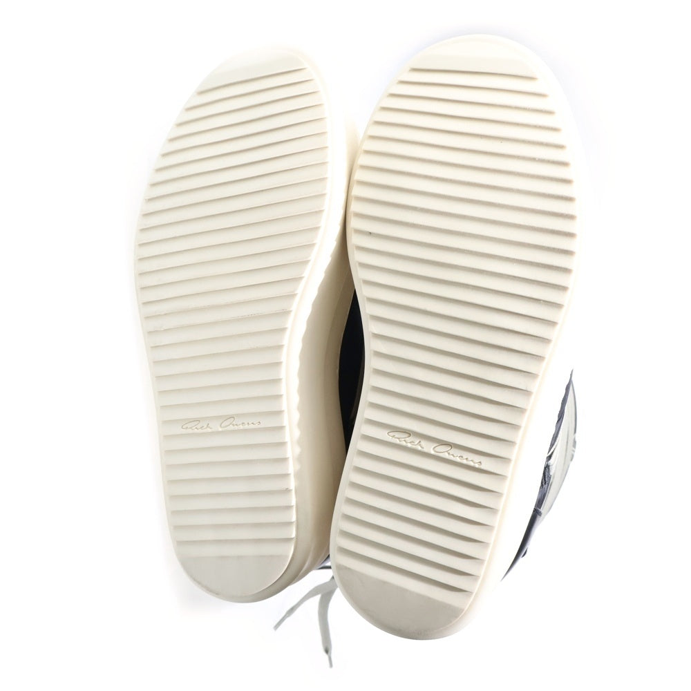 Rick Owens(リックオウエンス) 23AW×BIGROCKS モンクレール ビックロックス ロゴデザイン プラットフォーム ブーツ ブラック MU02C4H20M3863