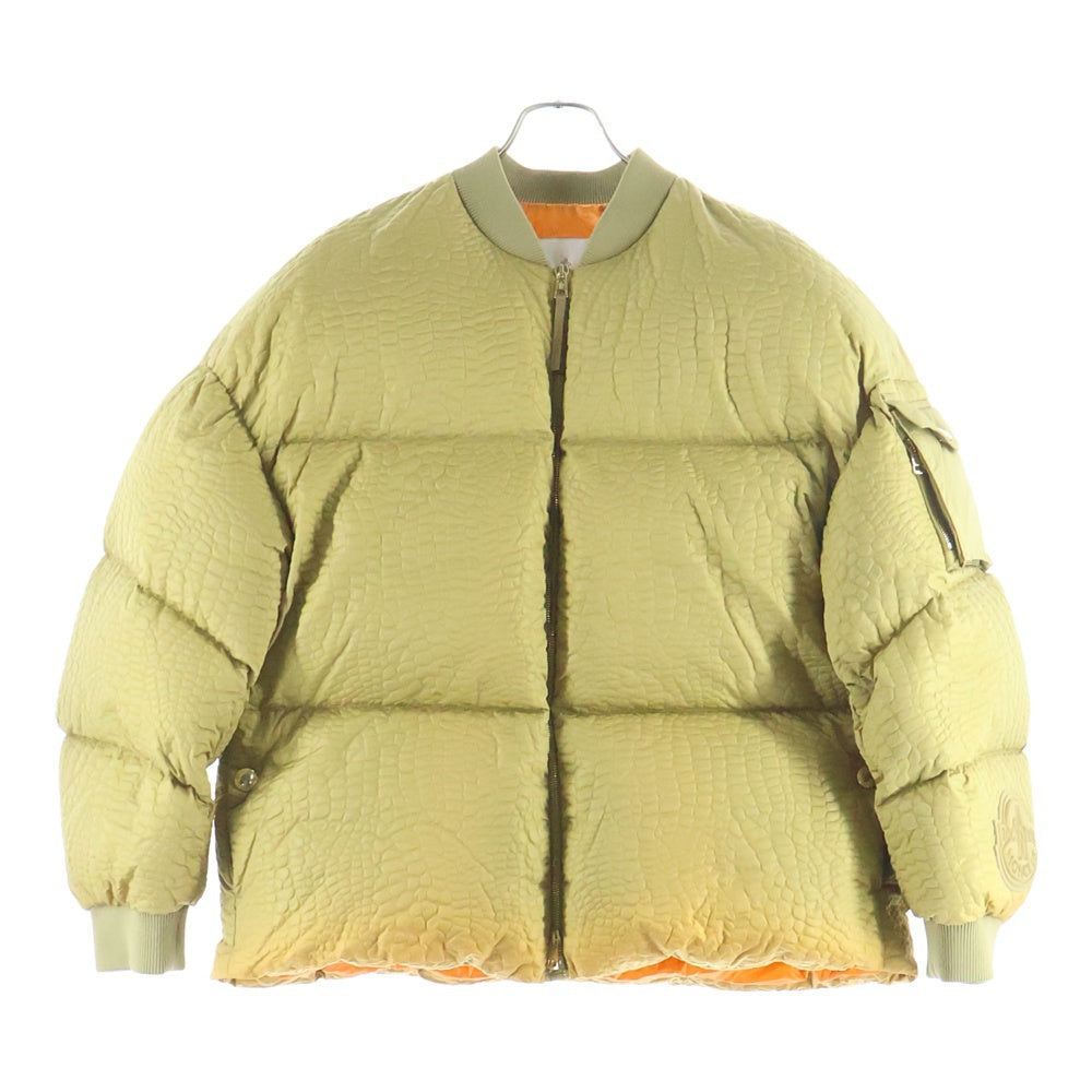 MONCLER GENIUS(モンクレール ジーニアス) 23AW CENTAURUS GIUBBOTTO ケンタウルス アームロゴパッチ ダブルジップ ダウンジャケット カーキ I209W1A00003 M3383