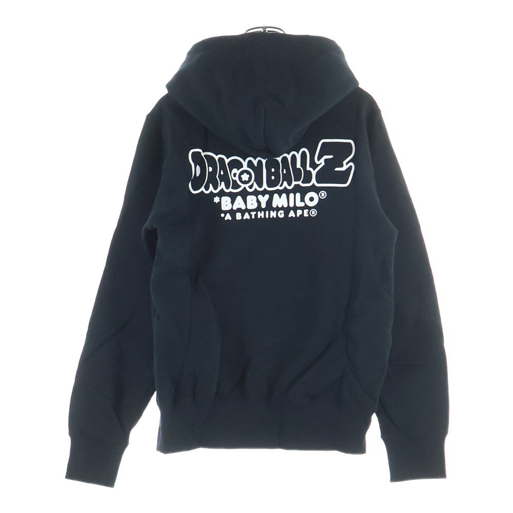A BATHING APE(アベイシングエイプ) ×DRAGON BALL Z ドラゴンボールゼット フロントデザイン フーデッド スウェット パーカー ブラック 1I23114906
