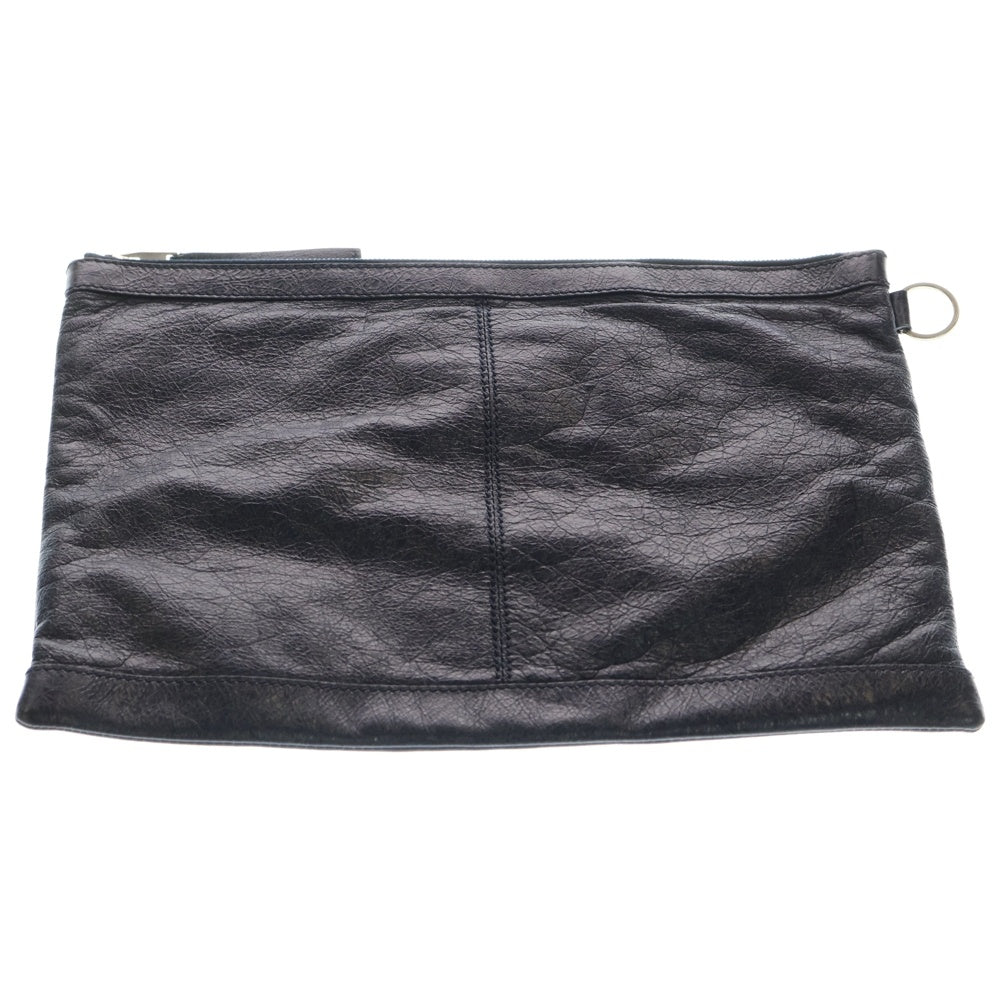 BALENCIAGA(バレンシアガ) ラムスキン シルバースタッズ クラッチバッグ セカンドバッグ ネイビー 273023 4025 H 538735