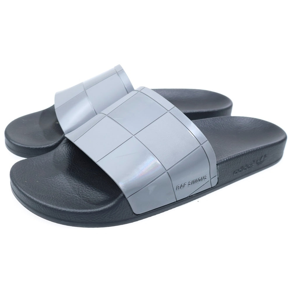RAF SIMONS(ラフシモンズ) ×ADIDAS ADILETTE CHECKERBOARD アディダス アディレッタ チェッカーボード シャワーサンダル ブラック/グレー B22525
