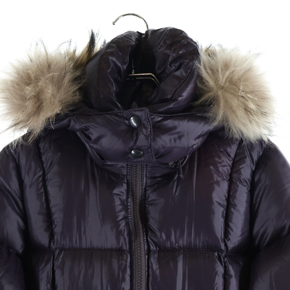 TATRAS(タトラス) ファーフーデッド ジップアップダウンジャケット レディース パープル LTA-4179-LSH