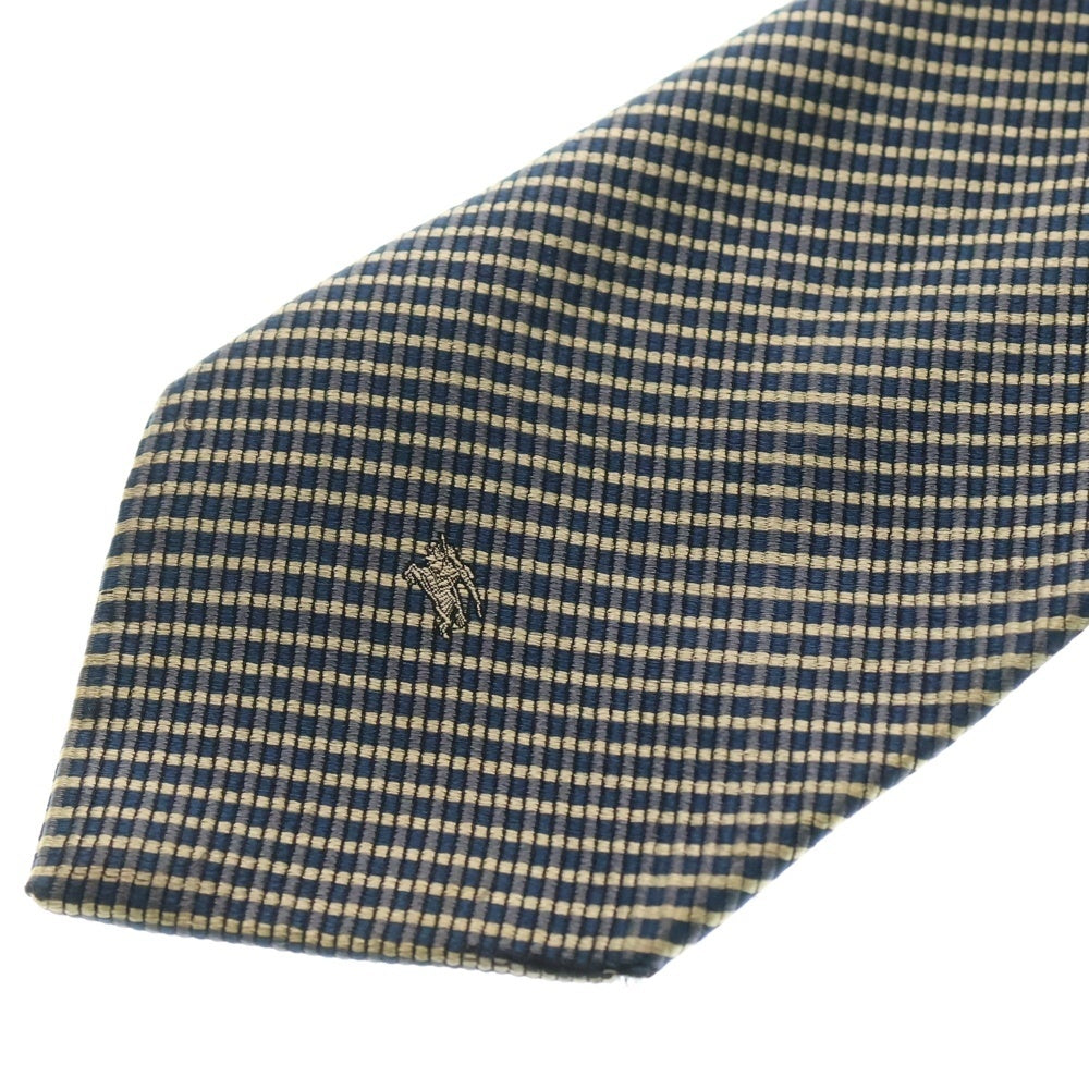 BURBERRY(バーバリー) チェック柄 シルク ネクタイ グレー