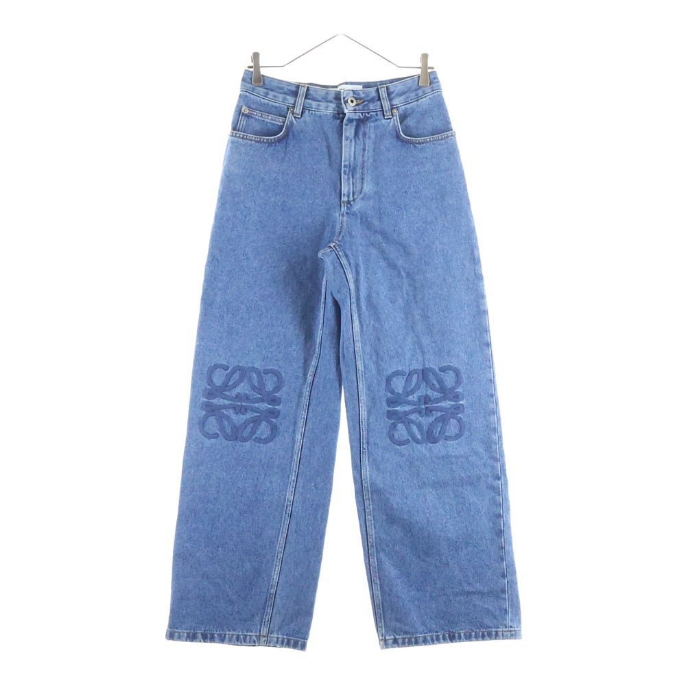 LOEWE(ロエベ) ANAGRAM BAGGY JEANS アナグラム バギー ジップフライデニムパンツ ジーンズ インディゴ S359Y11XEC