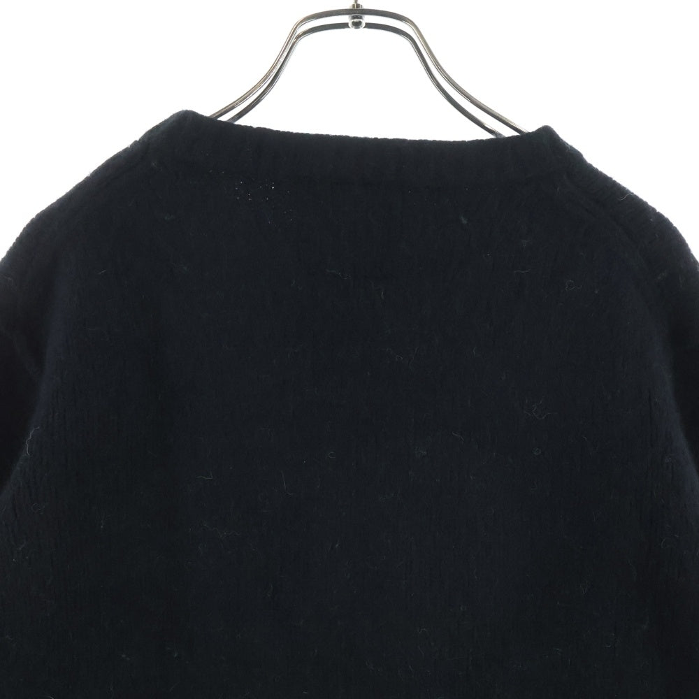 Yohji Yamamoto POUR HOMME(ヨウジヤマモト プールオム) 19AW ×YUUKA ASAKURA INTARSIA KNIT SWEATER 朝倉優佳 スカルグラフィック プルオーバー インターシャニット セーター ブラック HC-K32-992