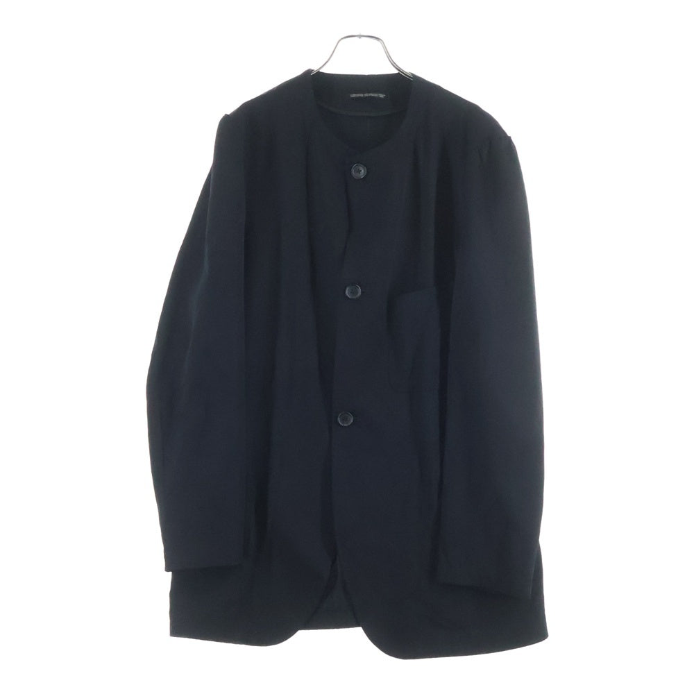 Yohji Yamamoto POUR HOMME(ヨウジヤマモト プールオム) 19AW レプリカ ノーカラー テーラードジャケット ブラック HC-J71-532
