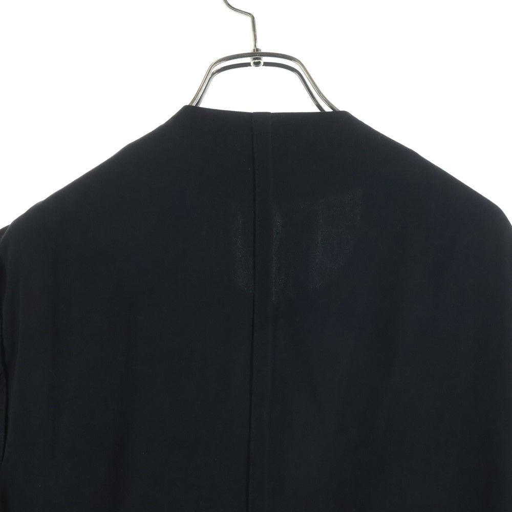 Yohji Yamamoto POUR HOMME(ヨウジヤマモト プールオム) 19AW レプリカ ノーカラー テーラードジャケット ブラック HC-J71-532