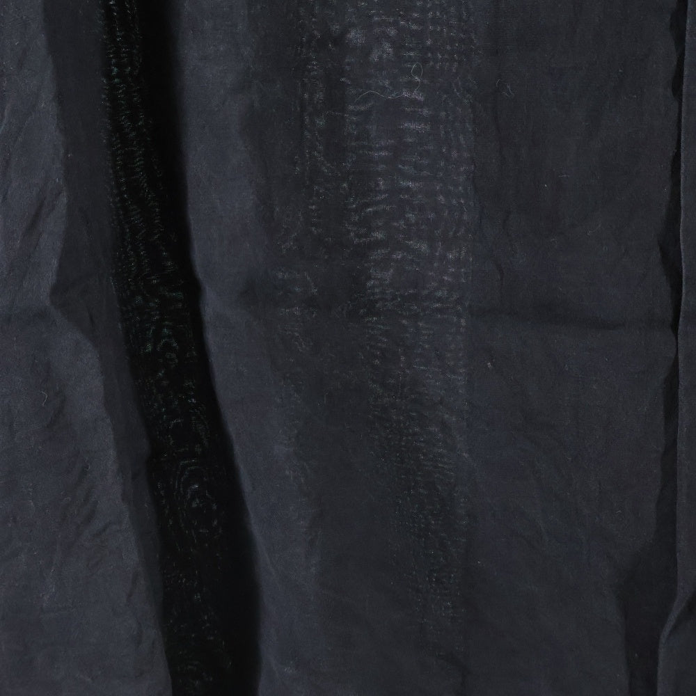 Yohji Yamamoto POUR HOMME(ヨウジヤマモト プールオム) 19AW ×YUUKA ASAKURA 朝倉優佳 フロントスカルグラフィック レギュラーカラーコットン シャツ ブラック HC-B28-230