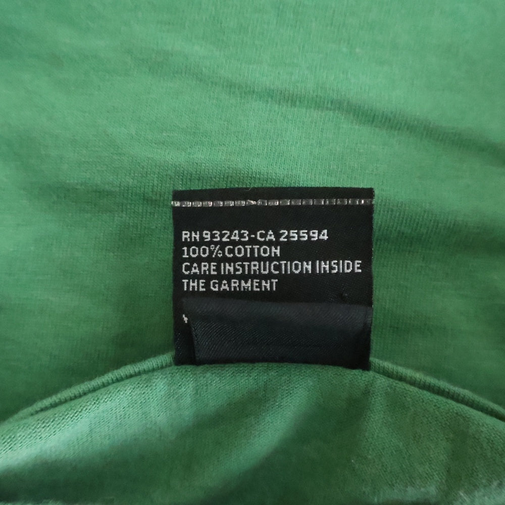 DIESEL(ディーゼル) 90-00S グラフィックプリント ナンバリングパッチ クルーネック 半袖Tシャツ カットソー グリーン レディース