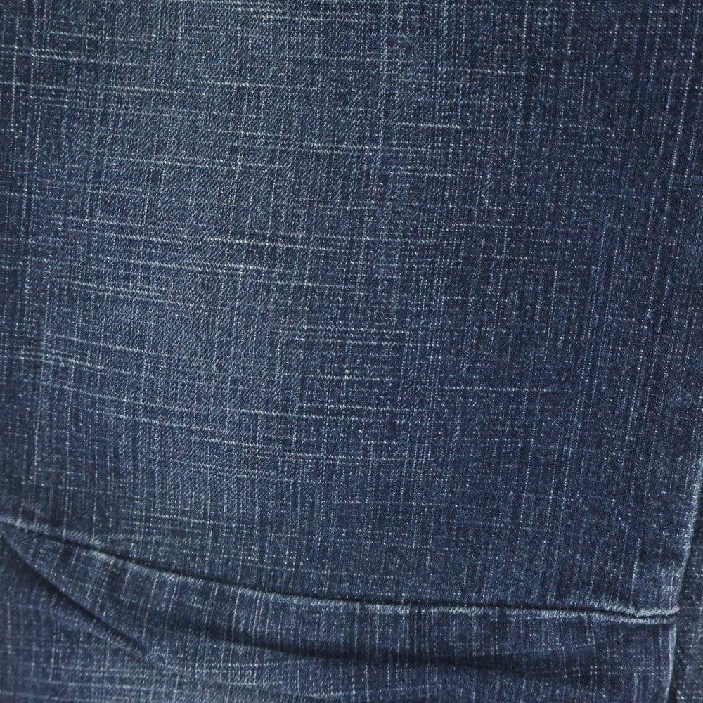 DIESEL INDUSTRY(ディーゼルインダストリー) 00S イタリア製 カットオフデザイン ボタンフライ ローライズ デニムフレアパンツ インディゴ レディース