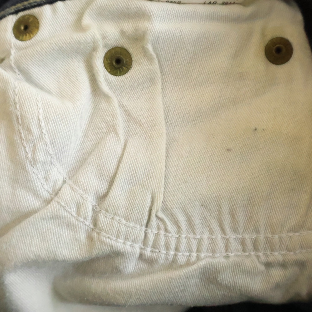 DIESEL INDUSTRY(ディーゼルインダストリー) 00S イタリア製 カットオフデザイン ボタンフライ ローライズ デニムフレアパンツ インディゴ レディース