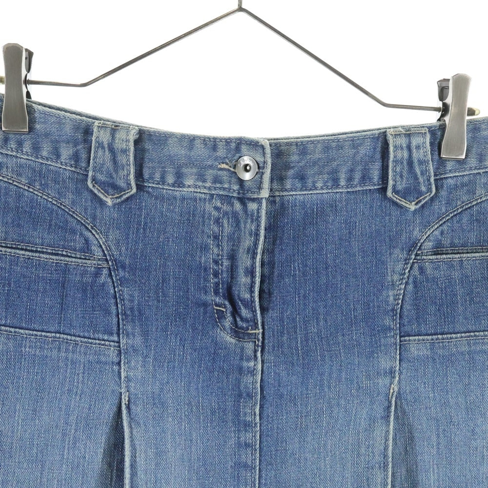 Calvin Klein Jeans(カルバンクラインジーンズ) 00S ギミックディテール コットンストレッチ デニムミニスカート インディゴ レディース
