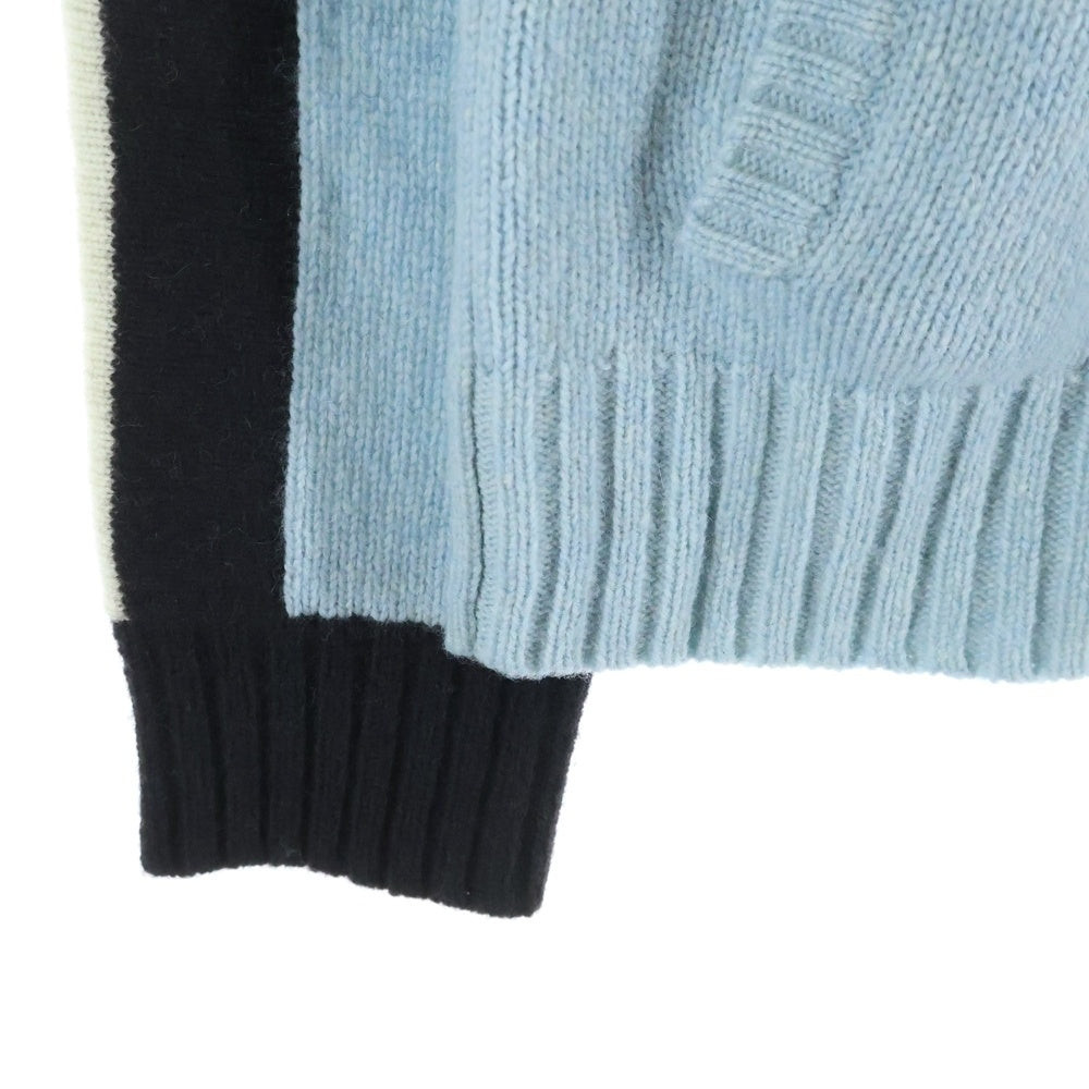 55DSL(フィフティファイブディーゼル) 00S パネルデザイン ジップアップ ドライバーズニット マルチカラー レディース