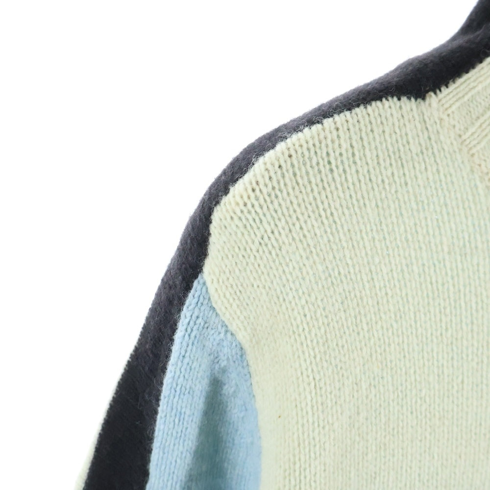 55DSL(フィフティファイブディーゼル) 00S パネルデザイン ジップアップ ドライバーズニット マルチカラー レディース