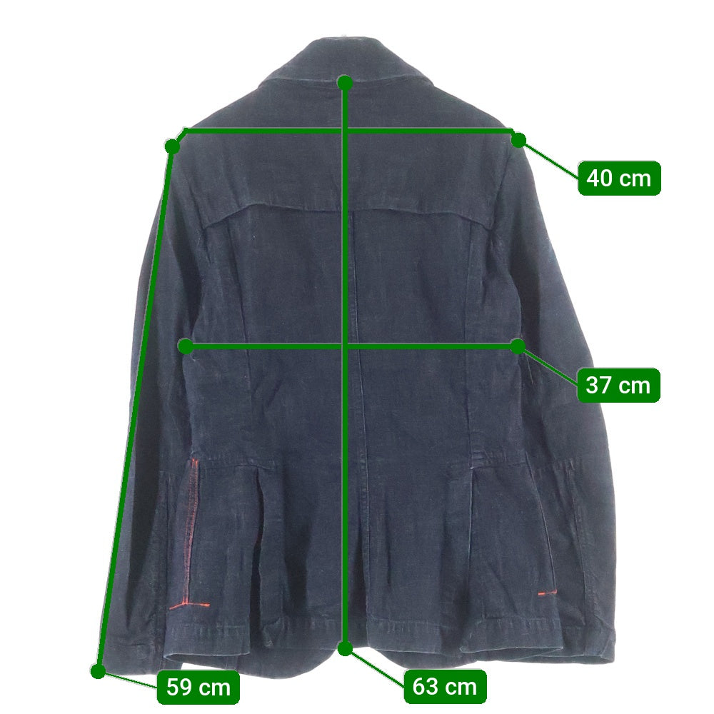 DIESEL(ディーゼル) 00S INDIGO TECH スリムフィット デニム 4Bジャケット インディゴ レディース