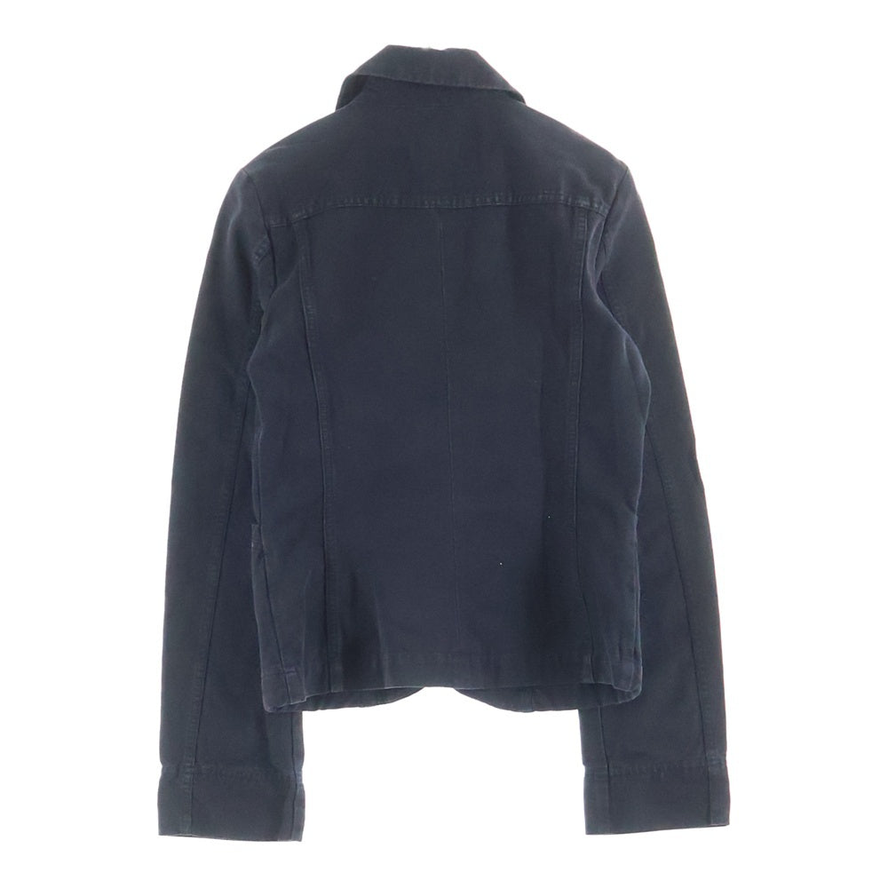 DIESEL(ディーゼル) 00S エンブレムパッチ 2スナップ スリムフィット ワークジャケット ブラック レディース
