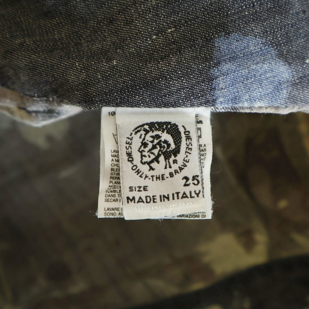 DIESEL(ディーゼル) 00S ミリタリーデザイン コットン フレアパンツ ブラック レディース
