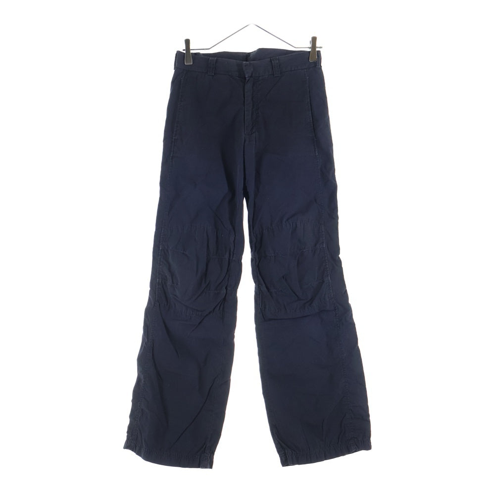 DIESEL INDUSTRY(ディーゼルインダストリー) 00S イタリア製 ブリーチ加工 パッチポケット ローライズ ジップフライ フレアパンツ ブラック/グレー レディース