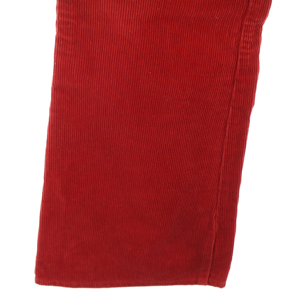 DIESEL INDUSTRY(ディーゼルインダストリー) イタリア製 イタリア製 コーデュロイ ジップフライ フレアパンツ レッド レディース