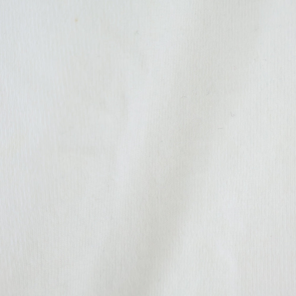kolor(カラー) 24AW フロント刺繍デザイン 度詰めコットン 天竺 クルーネック 半袖Tシャツ カットソー ホワイト 24WCM-T15208