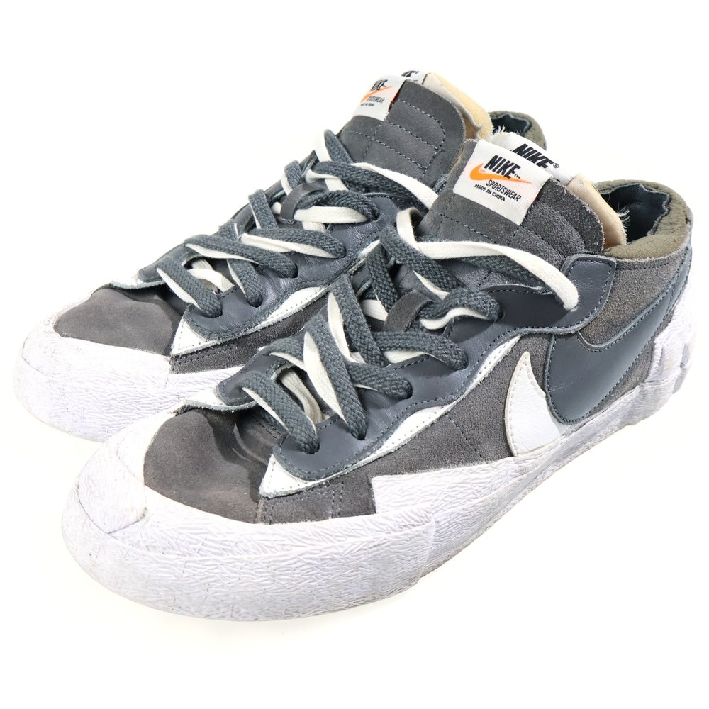 NIKE(ナイキ) ×sacai BLAZER LOW サカイ ブレザー ローカットスニーカー ホワイト/グレー US10.5/28.5cm DD1877-002