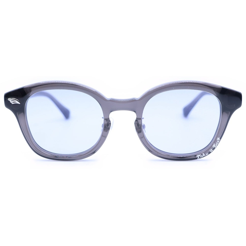 N.S.H(エヌエスエイチ) TAKE IT EASY テイクイットイージー ボストン カラーレンズ サングラス メガネ ブラック