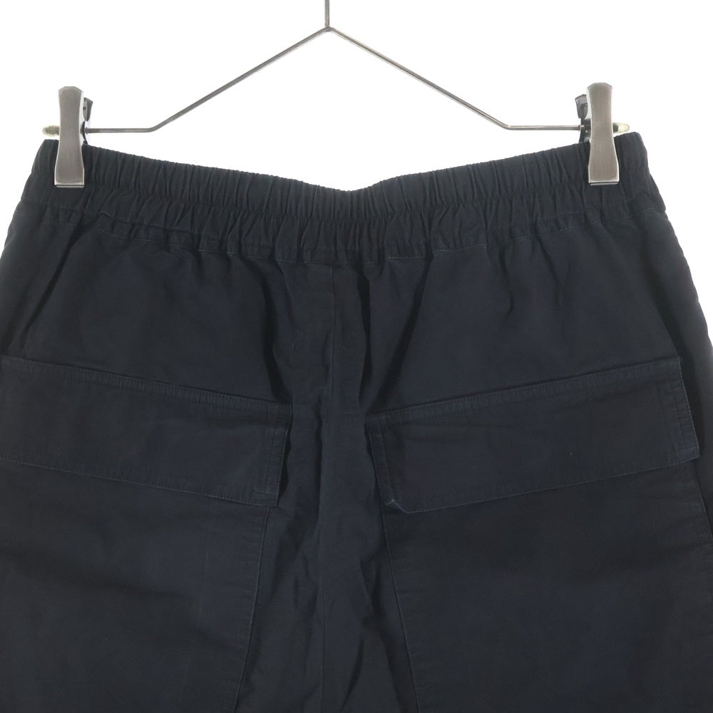 Rick Owens(リックオウエンス) 23SS DRAWSTRING SLIM LONG PANTS ドローストリング スリム コットン ロングパンツ ブラック RU01C4390-P