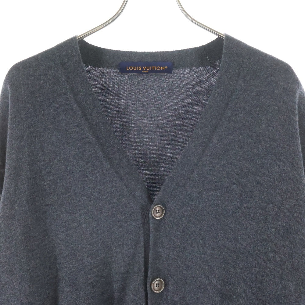 LOUIS VUITTON(ルイヴィトン) 23SS モノグラムミックス カシミヤブレンド ニットカーディガン グレー RM231Q R93 HON43W
